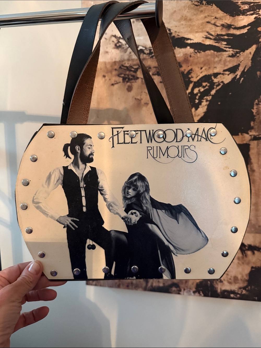 Fleetwood Mac 'Rumours' Cream & Black Tote Bag